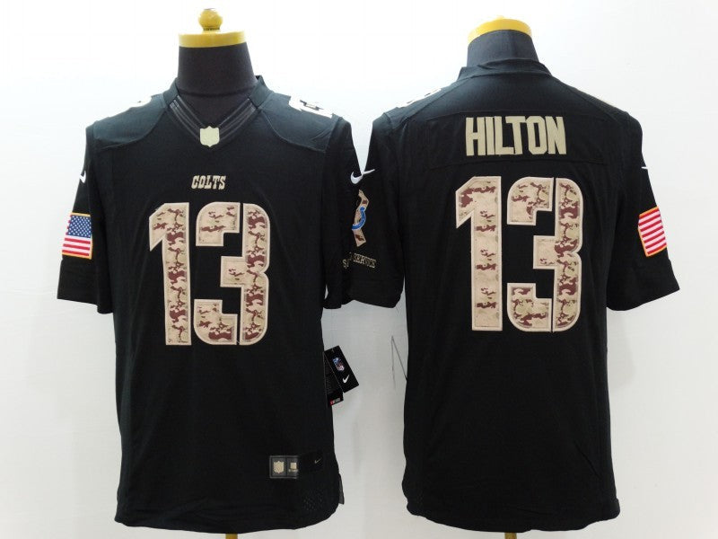 Men's Indianapolis Colts T.Y. Hilton #13 Black Game Player Jersey1 football jersey product view 1