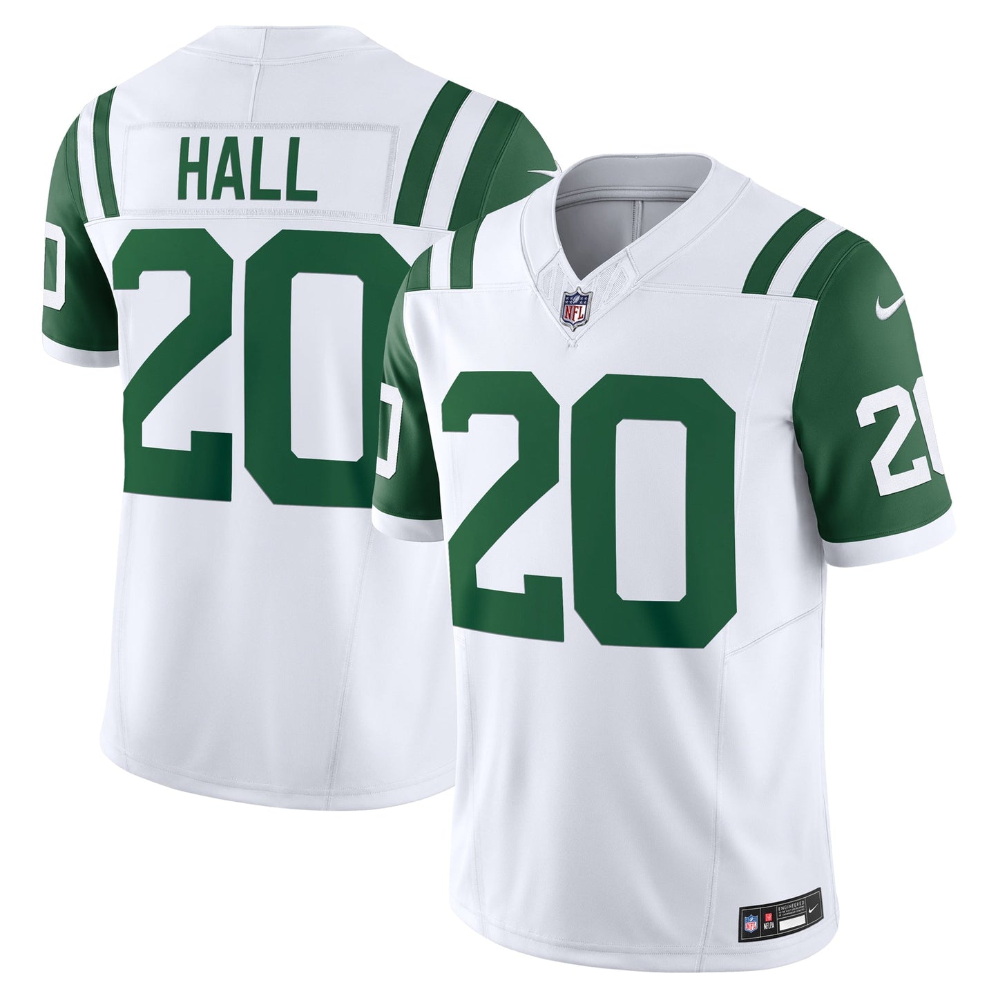 Breece Hall New York Jets Classic Alternate Vapor F.U.S.E. Limited Jersey - White football jersey product view 1