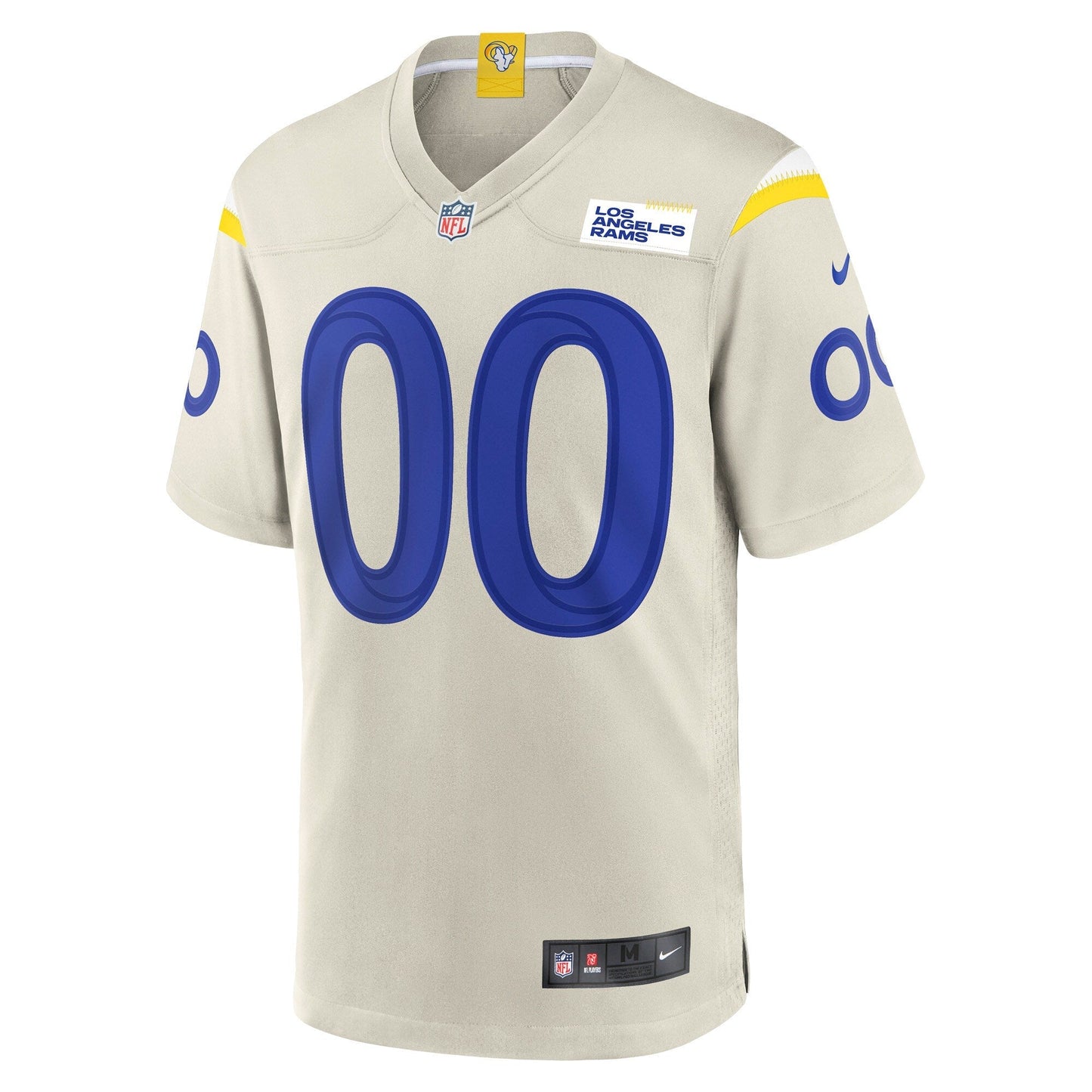Los Angeles Rams Custom Game Jersey - Bone football jersey product view 2