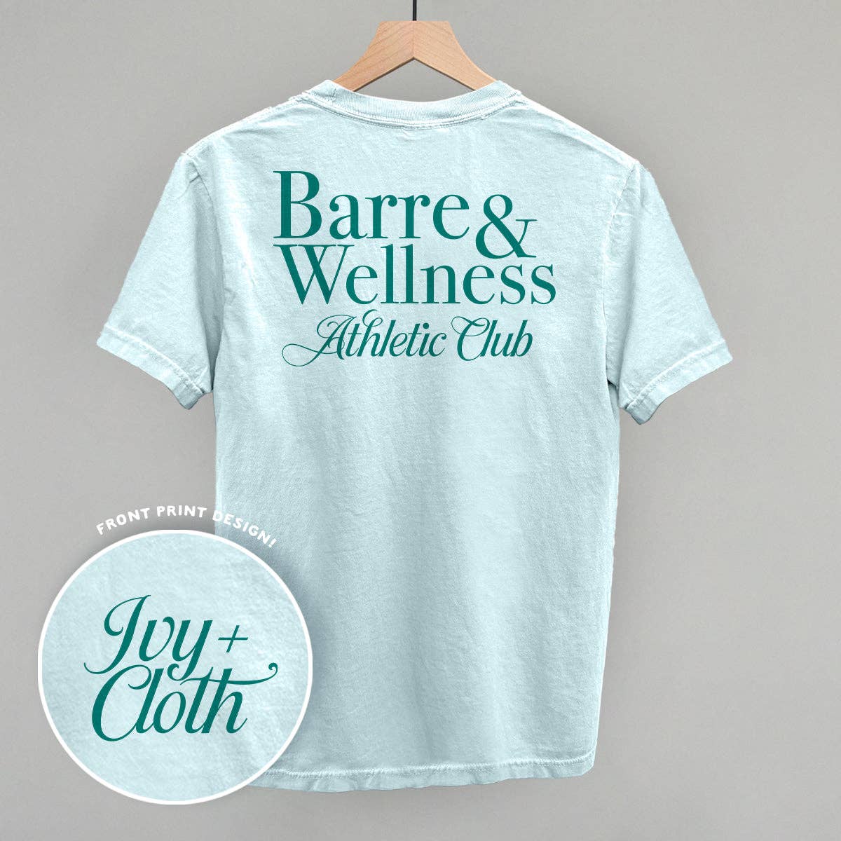 Barre & Wellness Athletic Club (Back Print) Unisex T-shirt, Sweatshirt, Hoodie, Long Sleeve Tee - T-Shirt, Sweatshirt, Hoodie