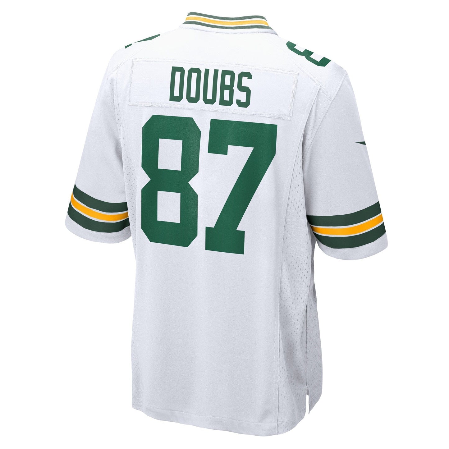 Romeo Doubs Green Bay Packers Game Jersey - White football jersey product view 3