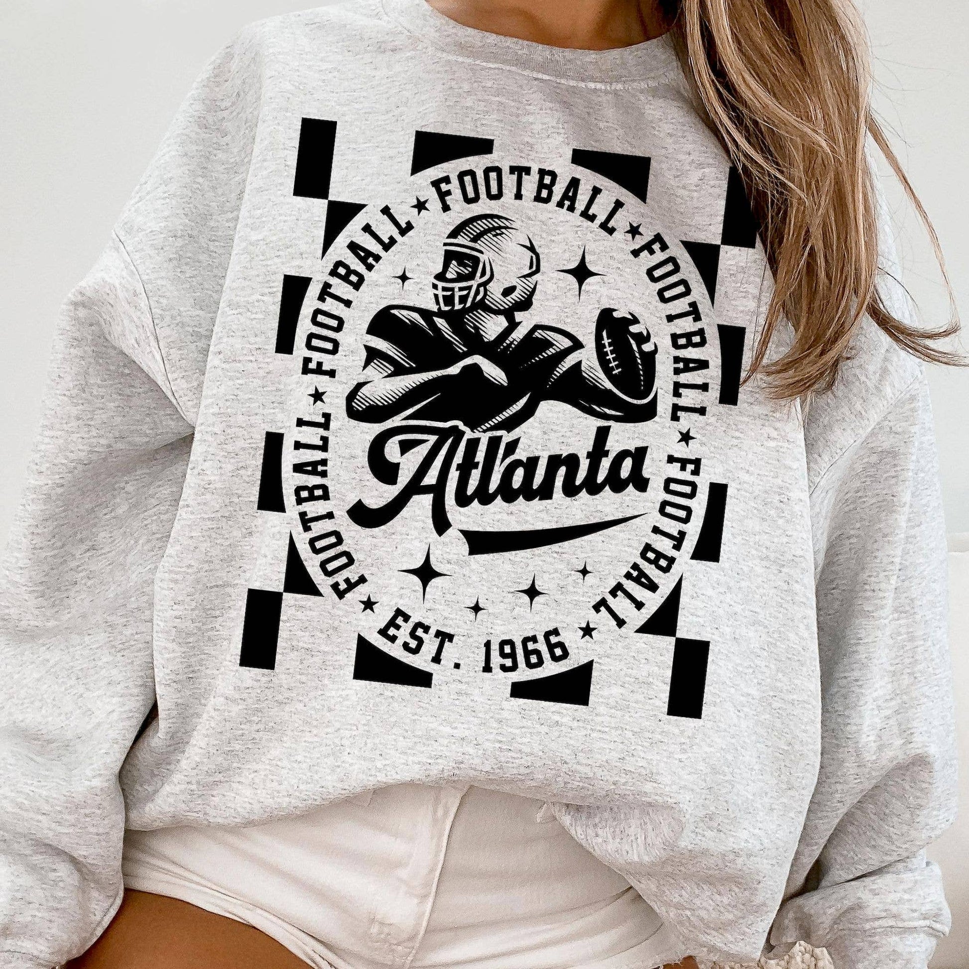 Vintage Atlanta Falcons Football T- Sweatshirt  Retro Crewn Unisex T-shirt, Sweatshirt, Hoodie, Long Sleeve Tee - T-Shirt, Sweatshirt, Hoodie