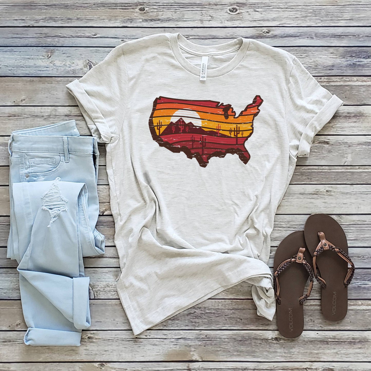 United States Ranch Tee | Outdoor | Sizes XS-2XL Unisex T-shirt, Sweatshirt, Hoodie, Long Sleeve Tee - T-Shirt, Sweatshirt, Hoodie