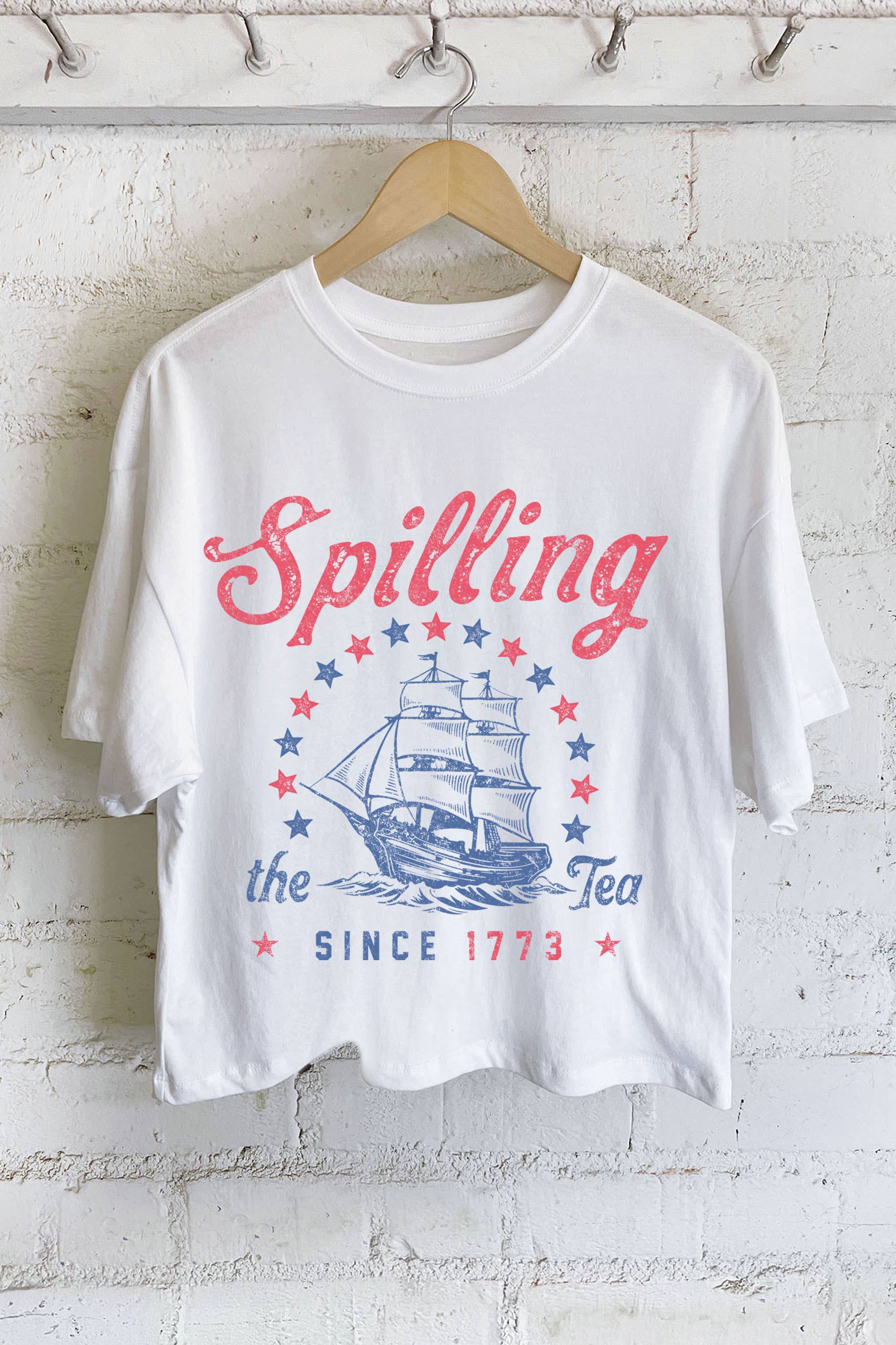 Spilling the Tea Ship Graphic Tshirts Unisex T-shirt, Sweatshirt, Hoodie, Long Sleeve Tee - T-Shirt, Sweatshirt, Hoodie