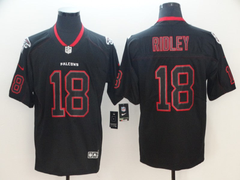 Men's Atlanta Falcons Calvin Ridley #18 Black Authentic Game Jersey1 football jersey product view 1