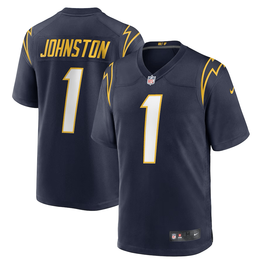 Quentin Johnston Los Angeles Chargers Jersey football jersey product view 1