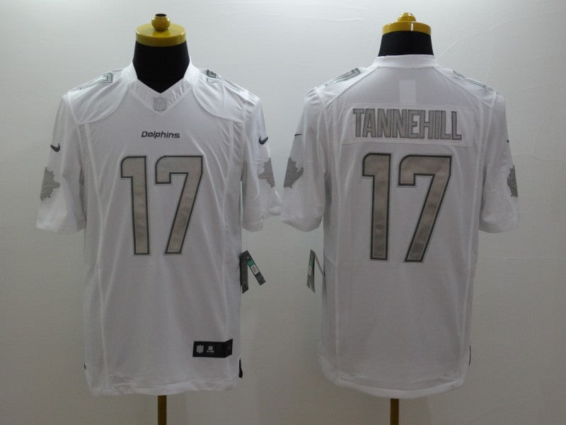 Men's Miami Dolphins Ryan Tannehill #17 White Game Player Jersey1 football jersey product view 1