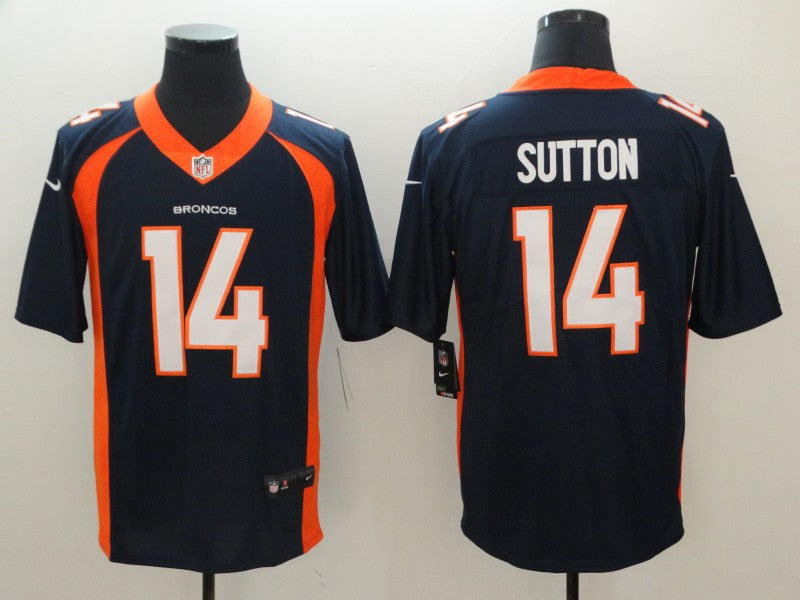 Men's Denver Broncos Courtland Sutton Navy Game Jersey football jersey product view 1