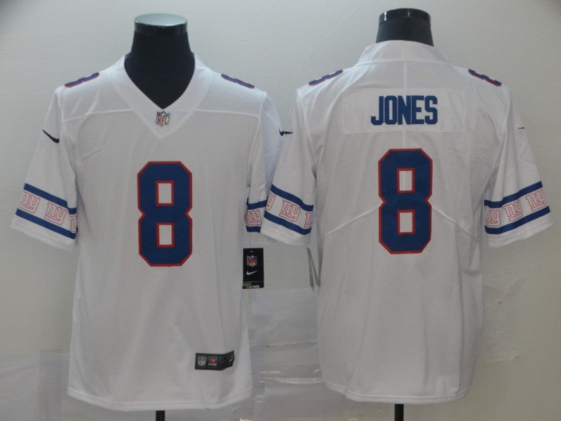 Men's New York Giants Daniel Jones #8 White Player Game Jersey1 football jersey product view 1
