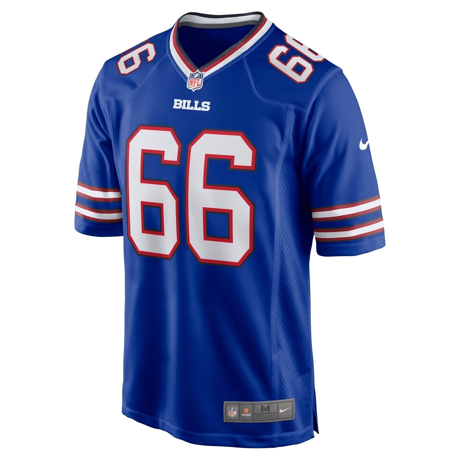 Connor McGovern Buffalo Bills Game Jersey - Royal football jersey product view 2