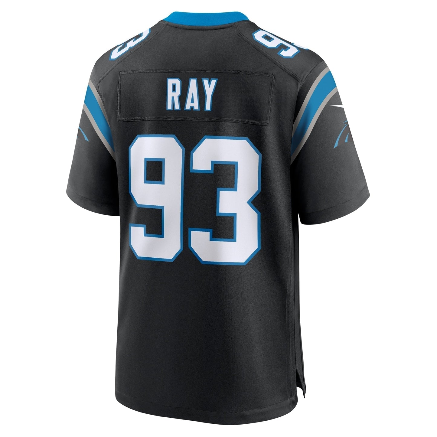 LaBryan Ray Carolina Panthers Team Game Jersey - Black football jersey product view 3