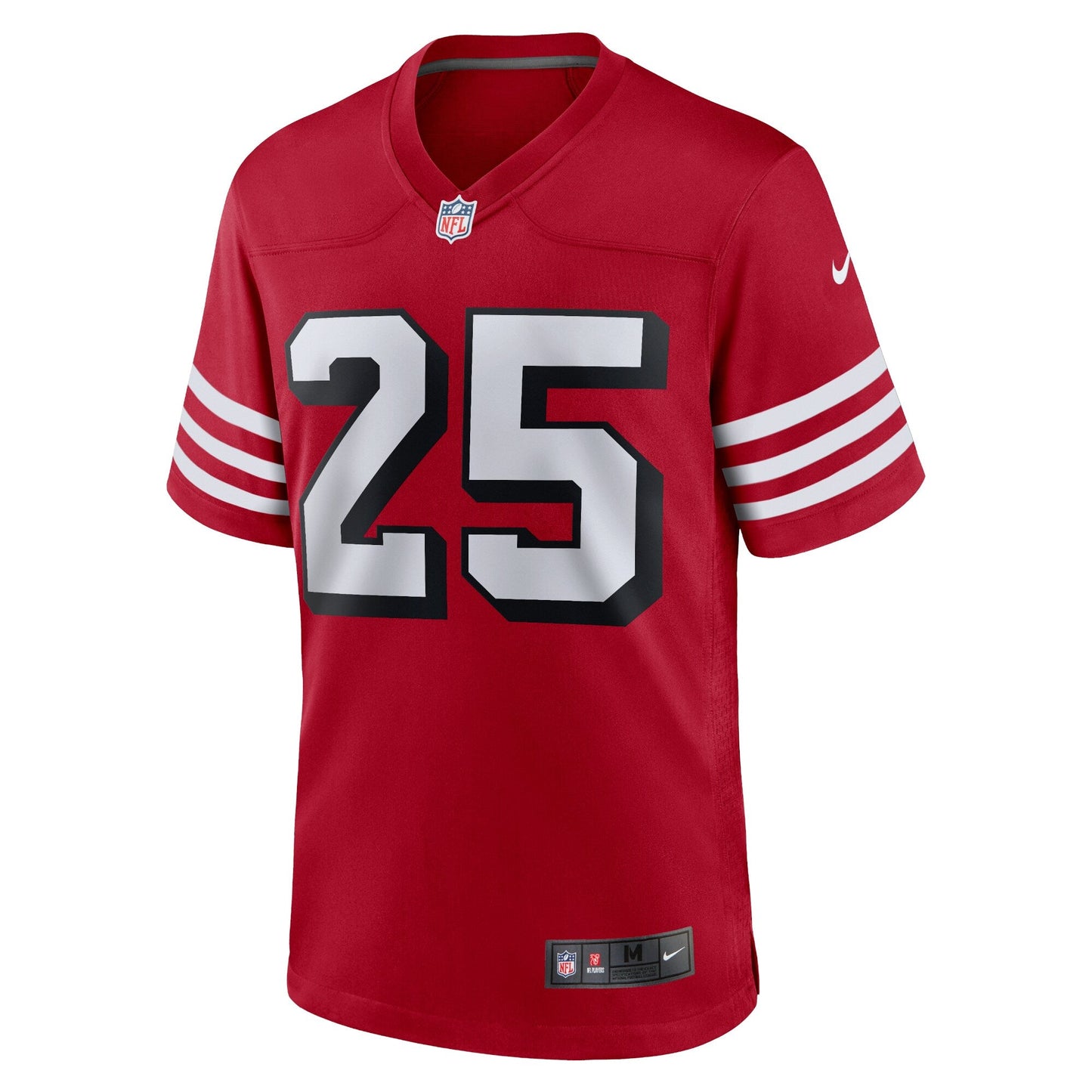 Elijah Mitchell San Francisco 49ers Alternate Team Game Jersey - Scarlet football jersey product view 2