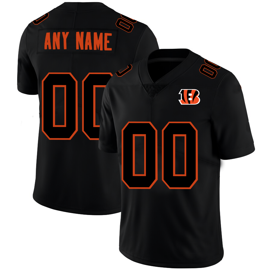 Custom1 Cincinnati Bengals Football Jerseys American Black Stitched Name And Number Size S to 6XL Christmas Birthday Gift football jersey product view 1