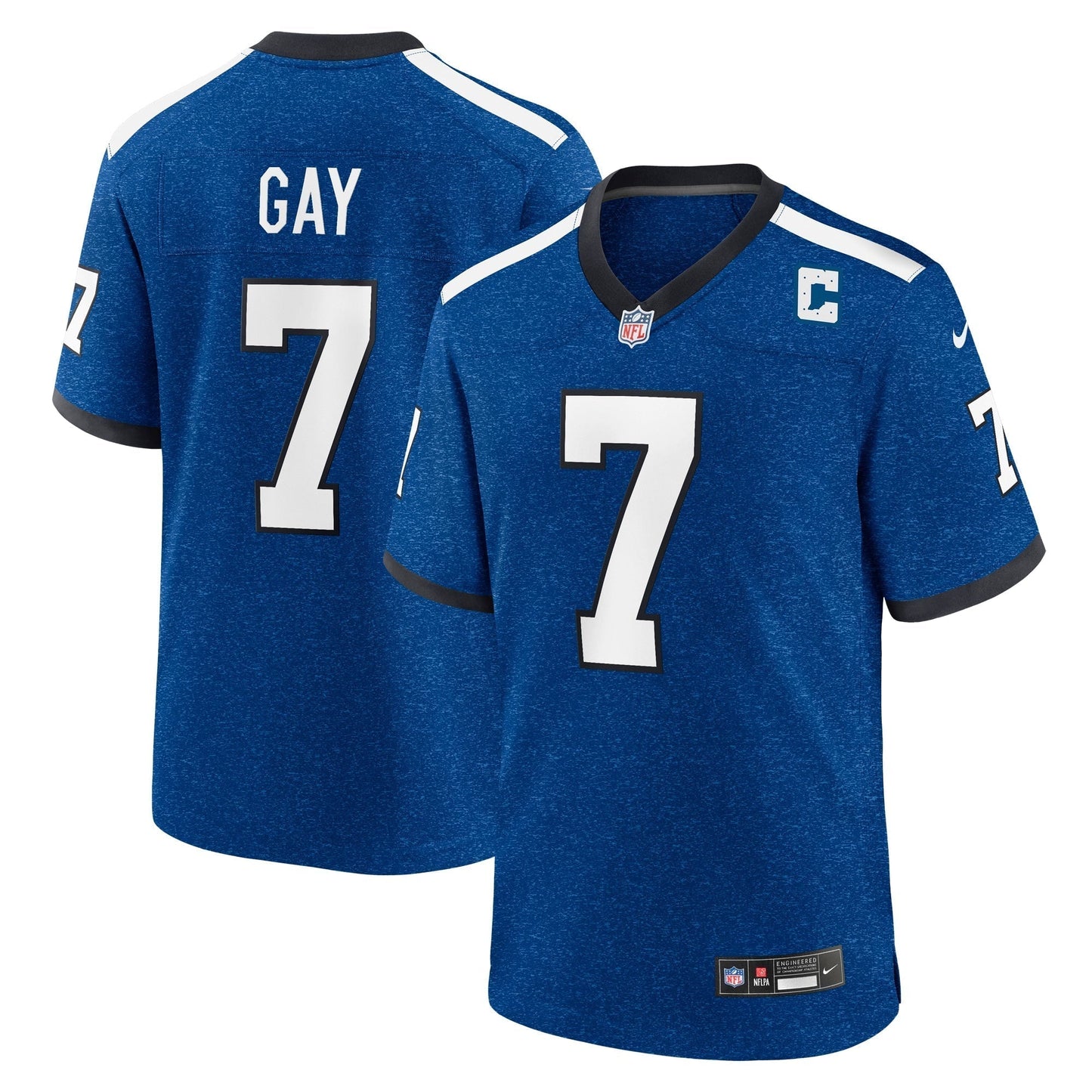 Matt Gay Indianapolis Colts Indiana Nights Alternate Game Jersey - Royal football jersey product view 1