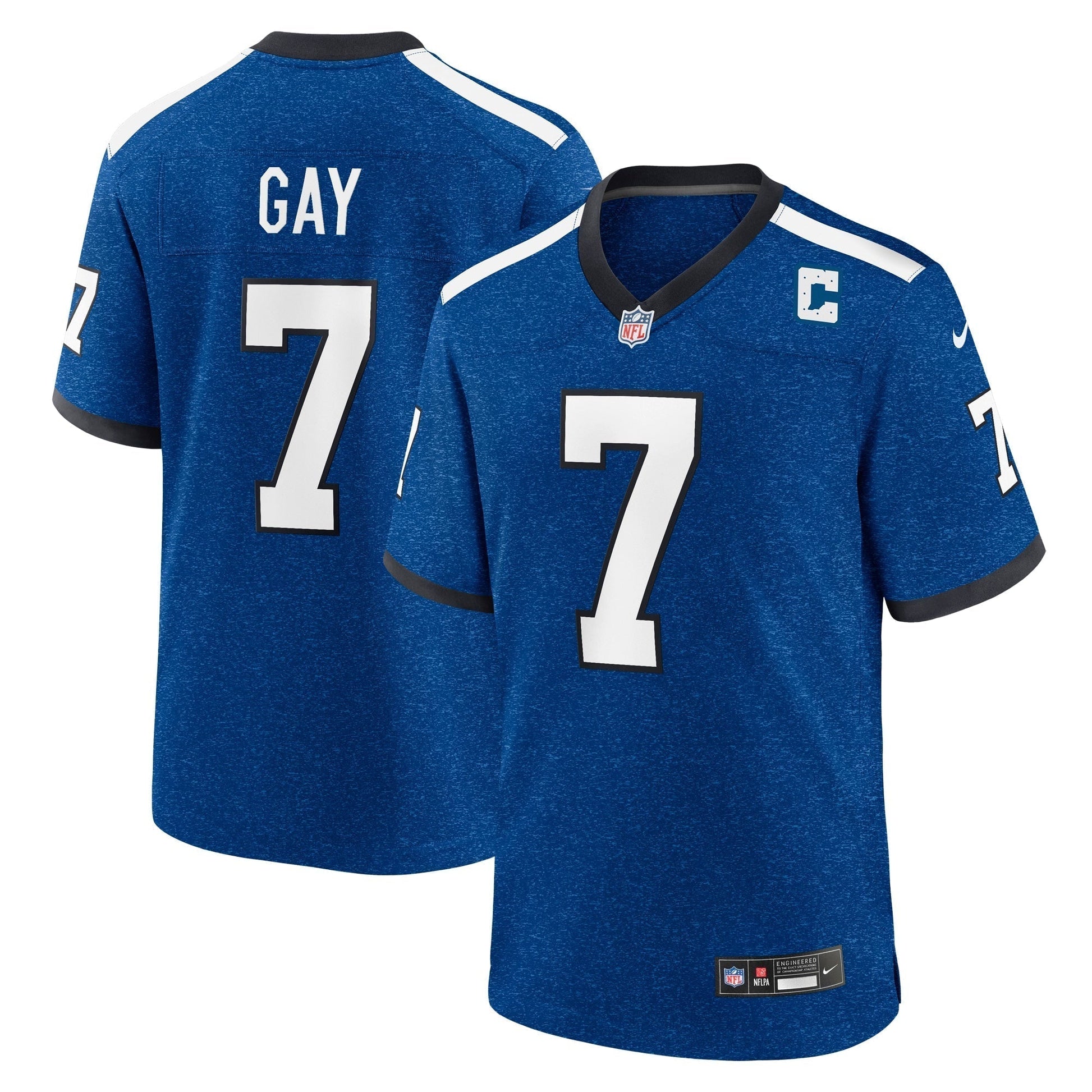 Matt Gay Indianapolis Colts Indiana Nights Alternate Game Jersey - Royal football jersey product view 1