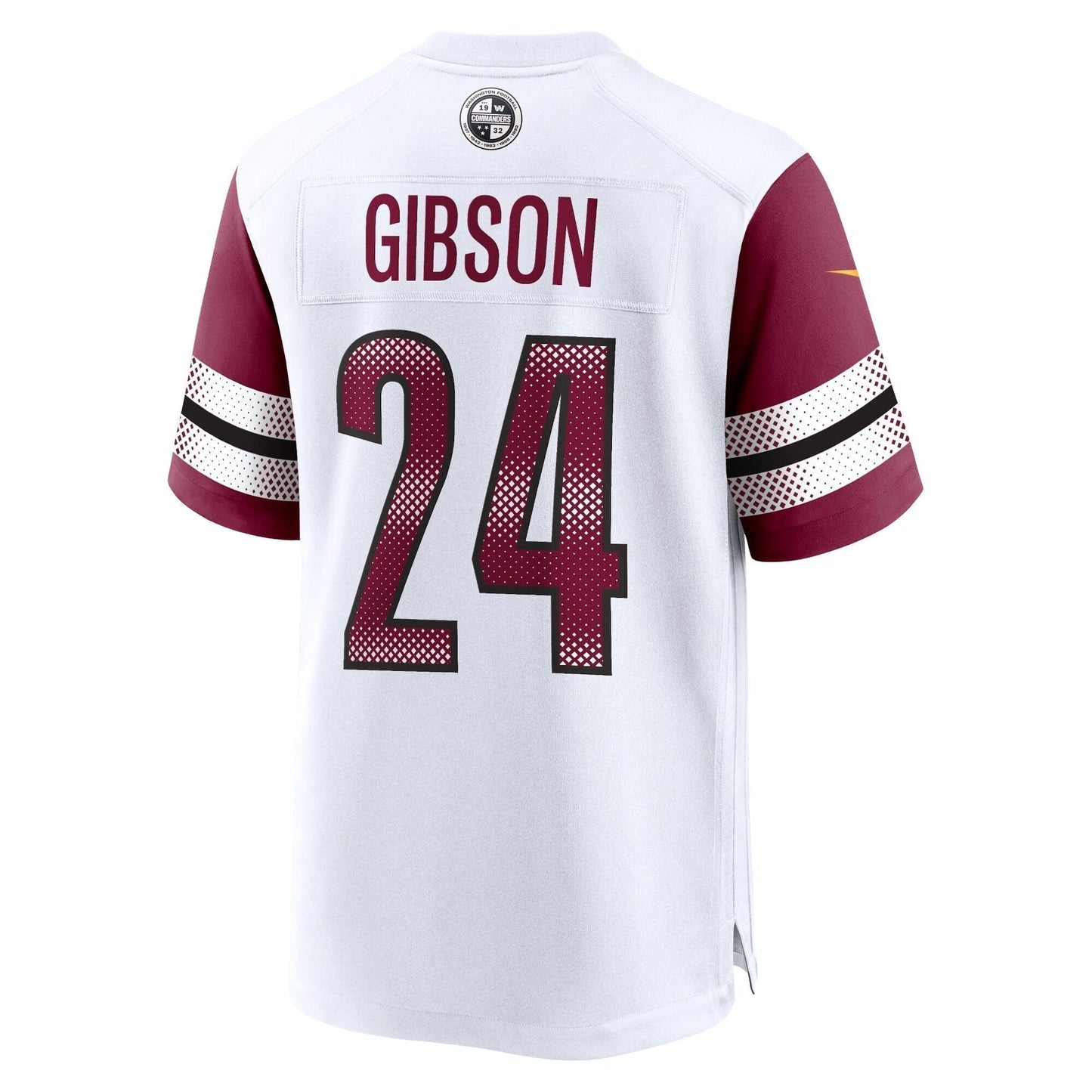Antonio Gibson Washington Commanders Game Jersey - White football jersey product view 3