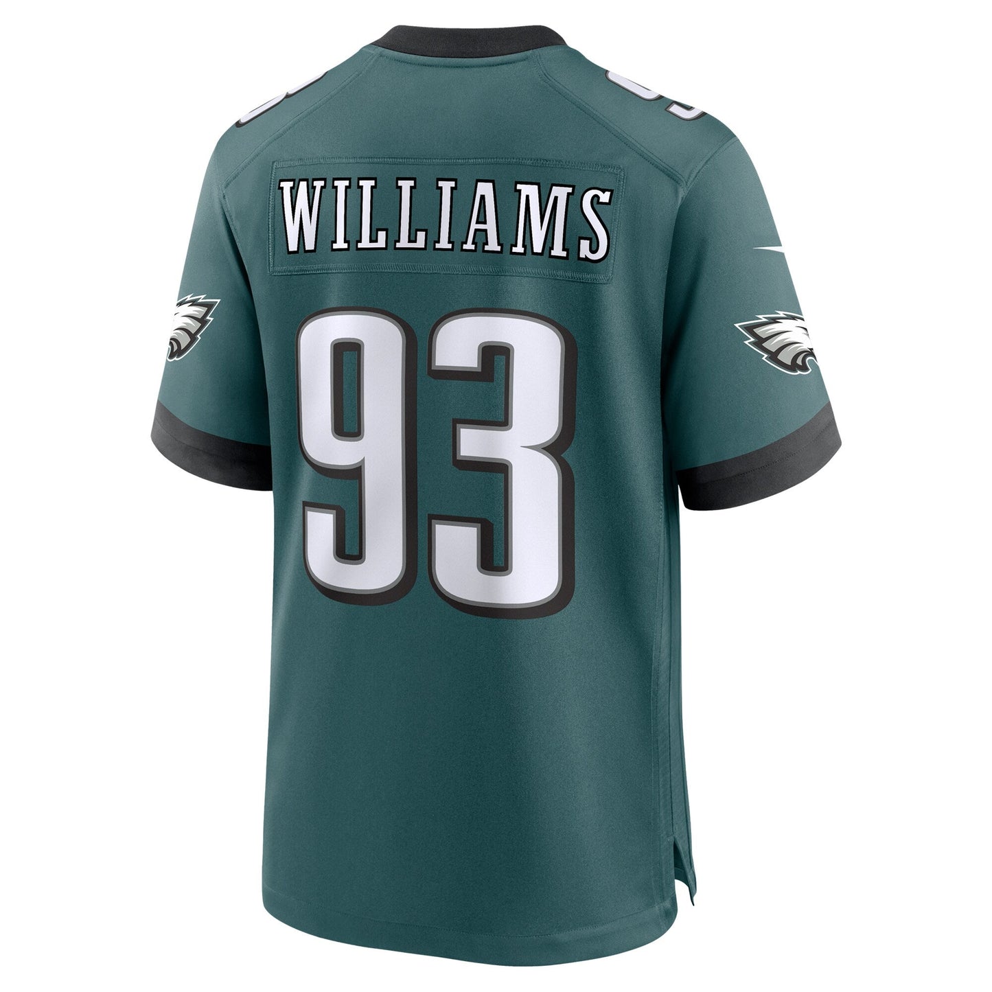 Milton Williams Philadelphia Eagles Team Game Jersey - Midnight Green football jersey product view 3