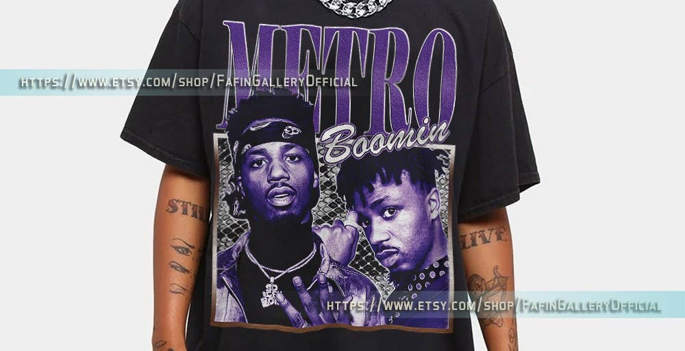 Retro Metro Boomin Vintage Hip-Hop T-Shirt Unisex T-shirt, Sweatshirt, Hoodie, Long Sleeve Tee - T-Shirt, Sweatshirt, Hoodie