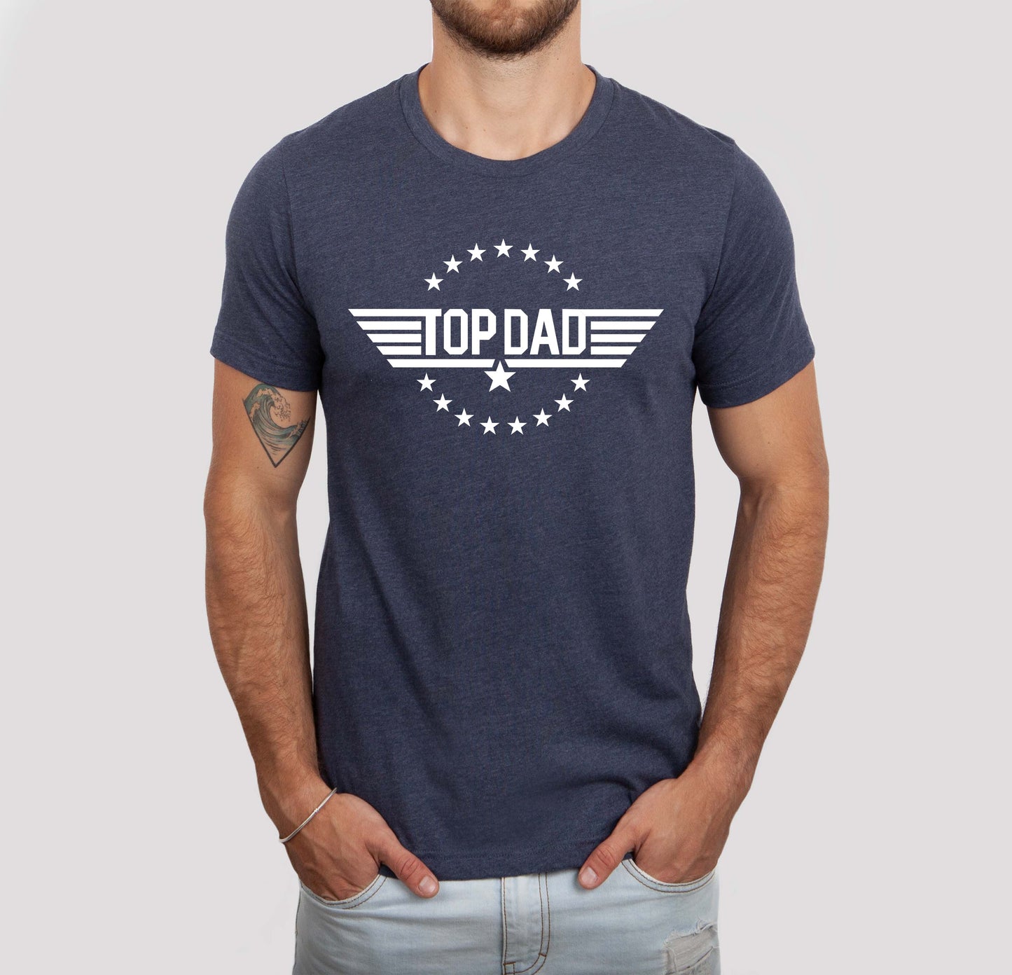 Top Dad Men's Shirt, Father's Day Tee, Funny Dad Shirt Unisex T-shirt, Sweatshirt, Hoodie, Long Sleeve Tee - T-Shirt, Sweatshirt, Hoodie