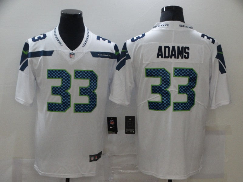 Men's Seattle Seahawks Jamal Adams #33 White Game Jersey football jersey product view 1