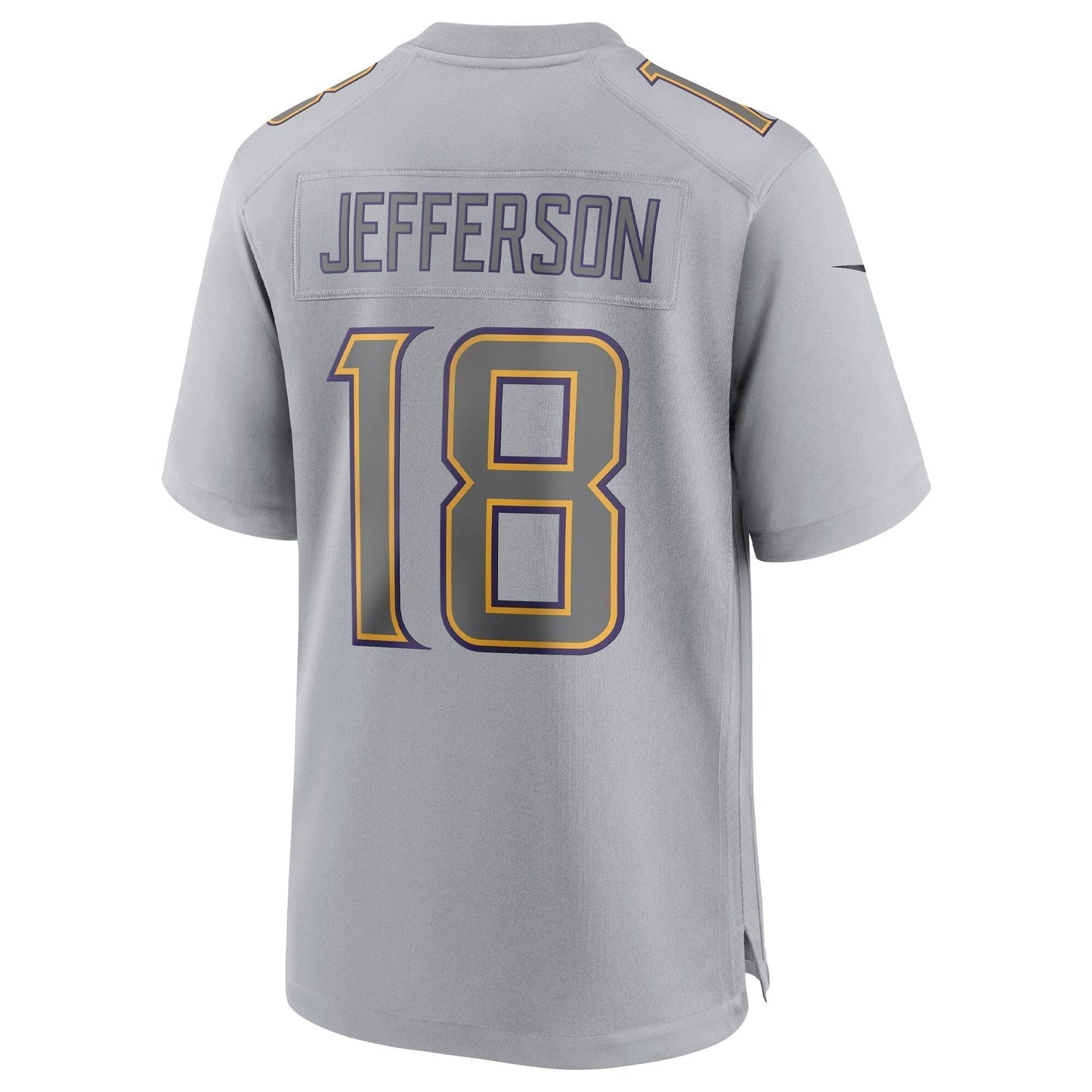 Justin Jefferson Minnesota Vikings Atmosphere Fashion Game Jersey - Gray football jersey product view 3