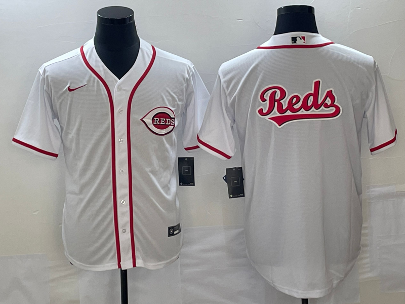 Men's Cincinnati Reds White Home Replica Jersey1 baseball jersey product view 1