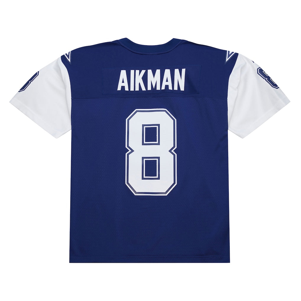 D.Cowboys #8 Troy Aikman Navy 1995 Legacy Replica Jersey football jersey product view 1