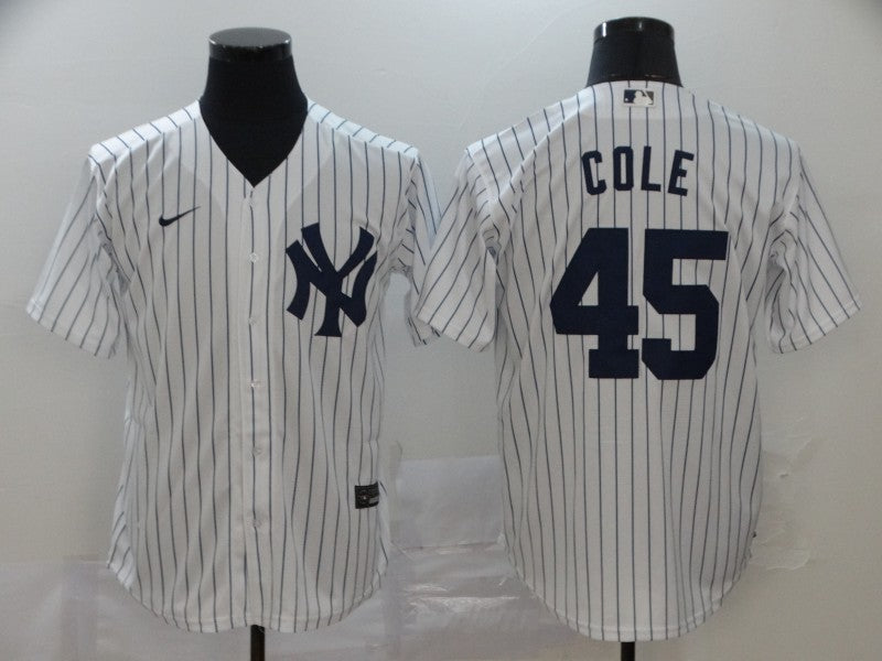 Men's New York Yankees Gerrit Cole White Replica Baseball Jersey baseball jersey product view 1