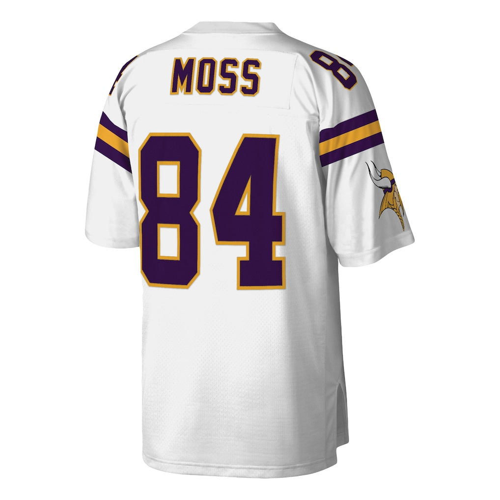 M.Vikings #84 Randy Moss White Legacy Replica Jersey football jersey product view 1