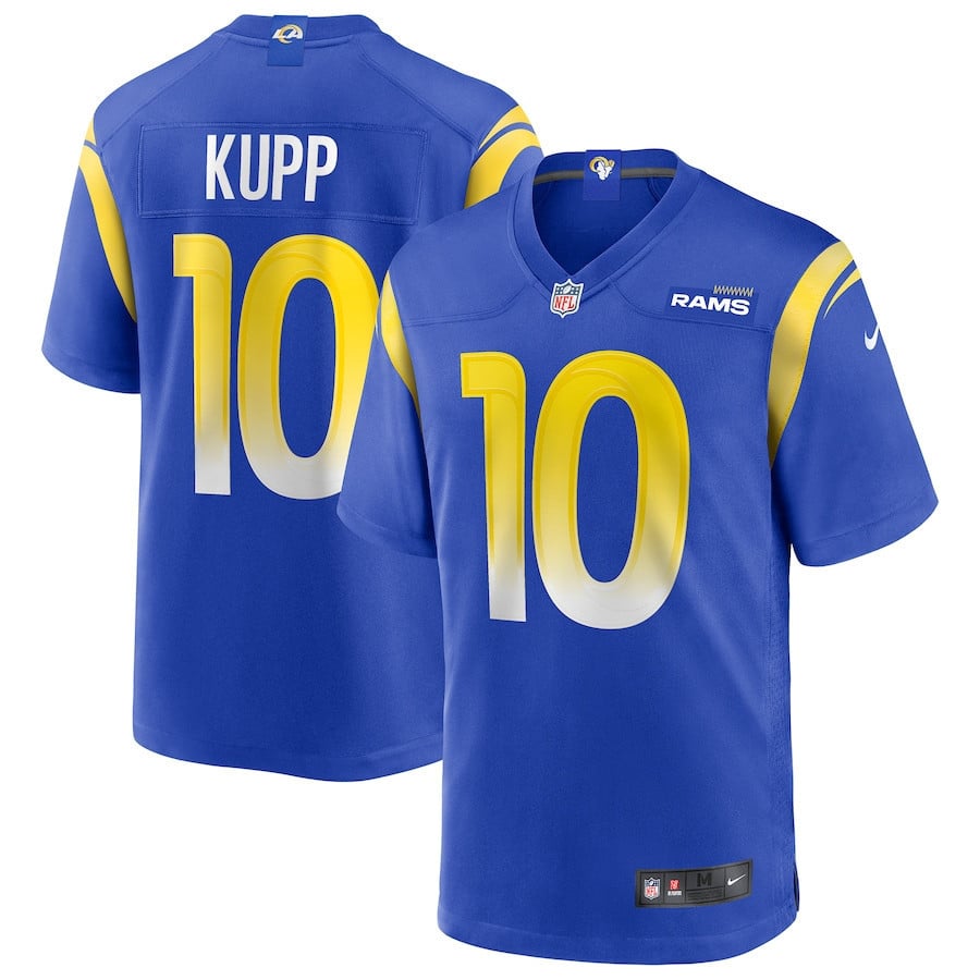 Cooper Kupp 10 Los Angeles Rams Men Game Jersey - Royal football jersey product view 1