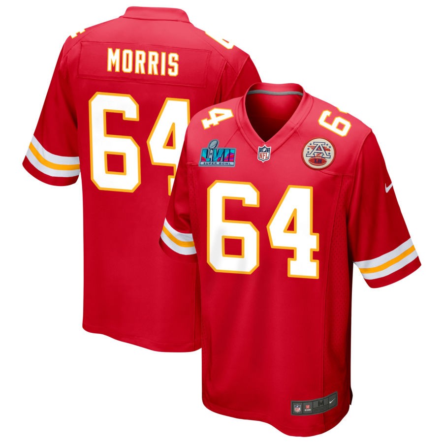 Wanya Morris Kansas City Chiefs Super Bowl LVII Game Jersey - Red football jersey product view 1
