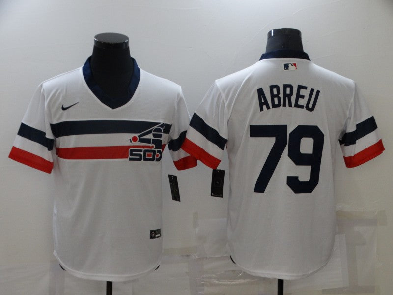 Men's Chicago White Sox Jose Abreu #79 White Alternate Game Jersey baseball jersey product view 1