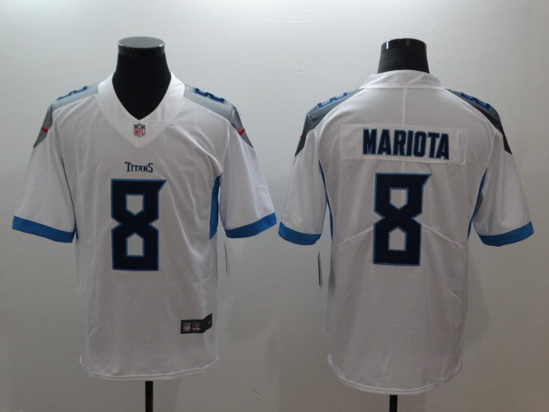 Men's Tennessee Titans Marcus Mariota White Game Player Jersey football jersey product view 1