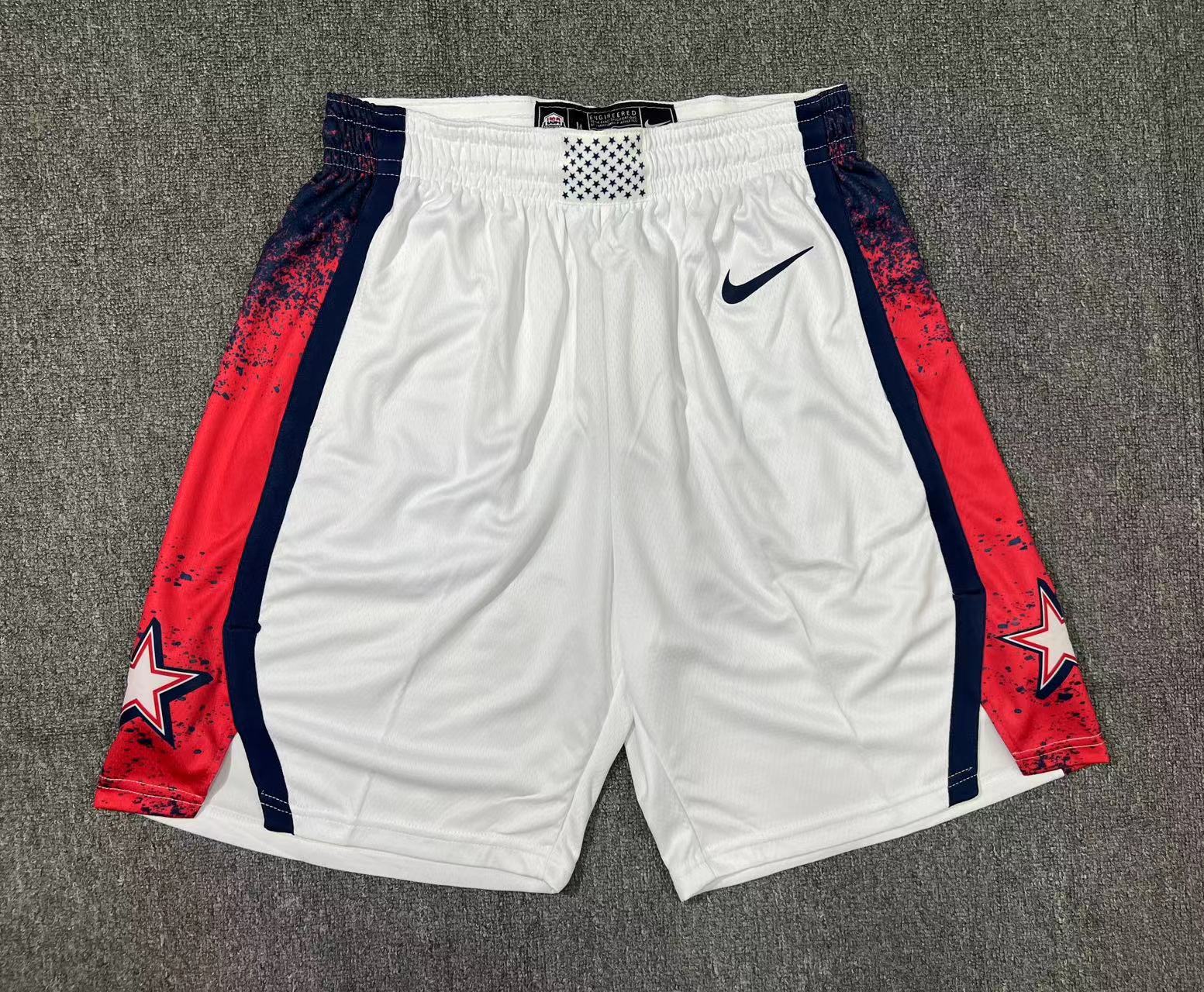24 Olympics USA Team White Shorts sports jersey product view 1
