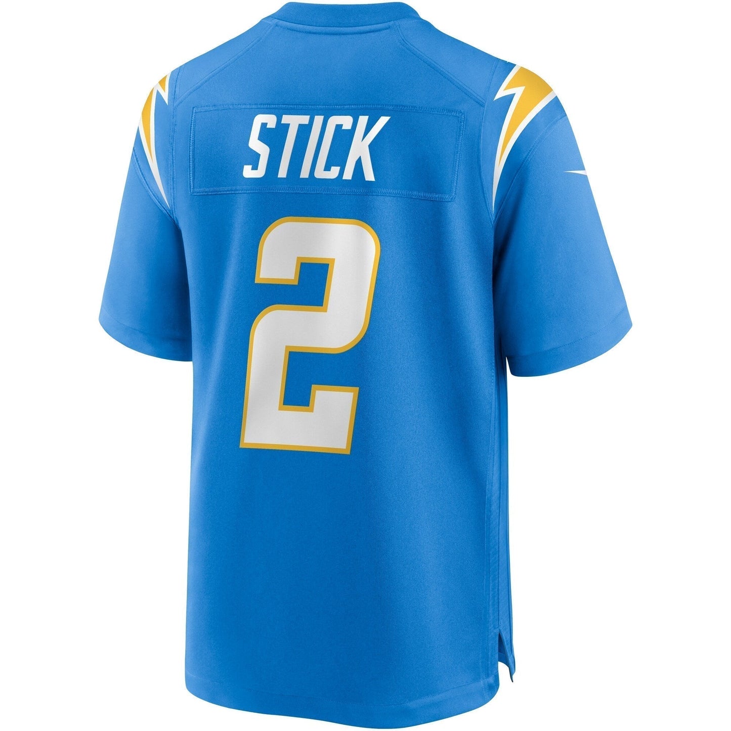 Easton Stick Los Angeles Chargers Game Jersey - Powder Blue football jersey product view 3