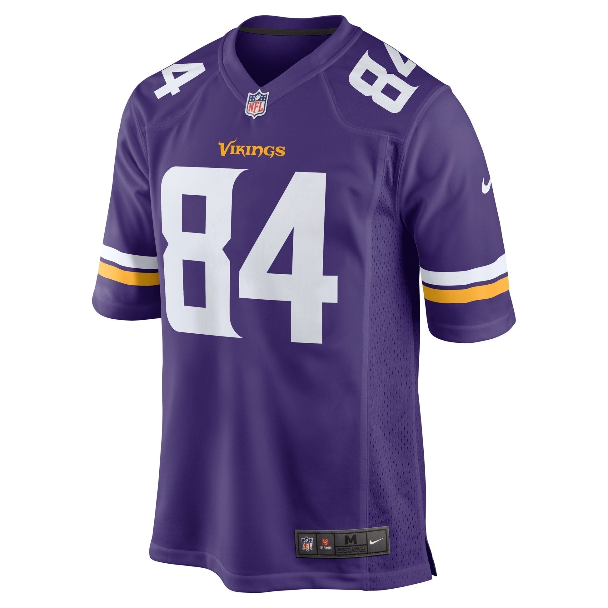 Josh Oliver Minnesota Vikings Game Jersey - Purple football jersey product view 2