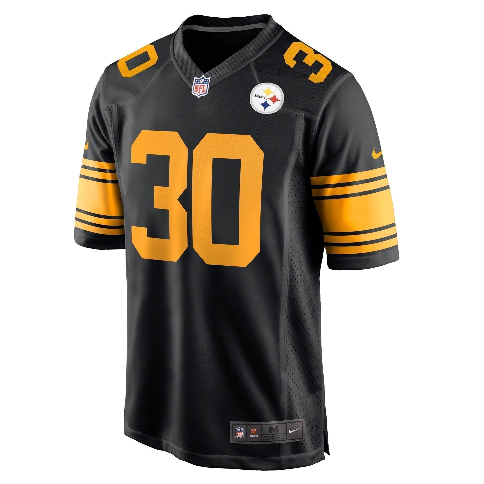 Jaylen Warren Pittsburgh Steelers Alternate Game Jersey - Black football jersey product view 2