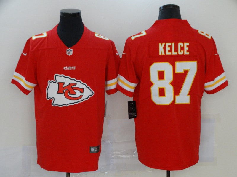 Men's Kansas City Chiefs Travis Kelce #87 Red Game Player Jersey1 football jersey product view 1