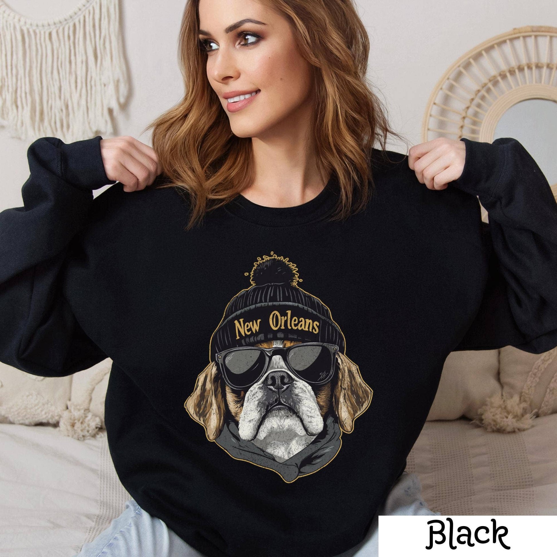 New Orleans Football Sweatshirt, Vintage Game Day Apparel Unisex T-shirt, Sweatshirt, Hoodie, Long Sleeve Tee - T-Shirt, Sweatshirt, Hoodie