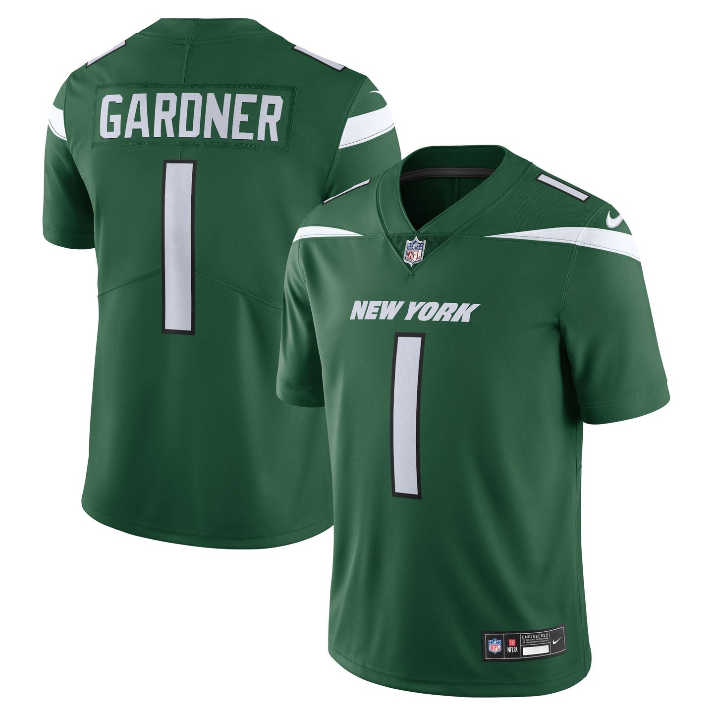 Ahmad Sauce Gardner New York Jets Vapor Untouchable Limited Jersey - Gotham Green football jersey product view 1