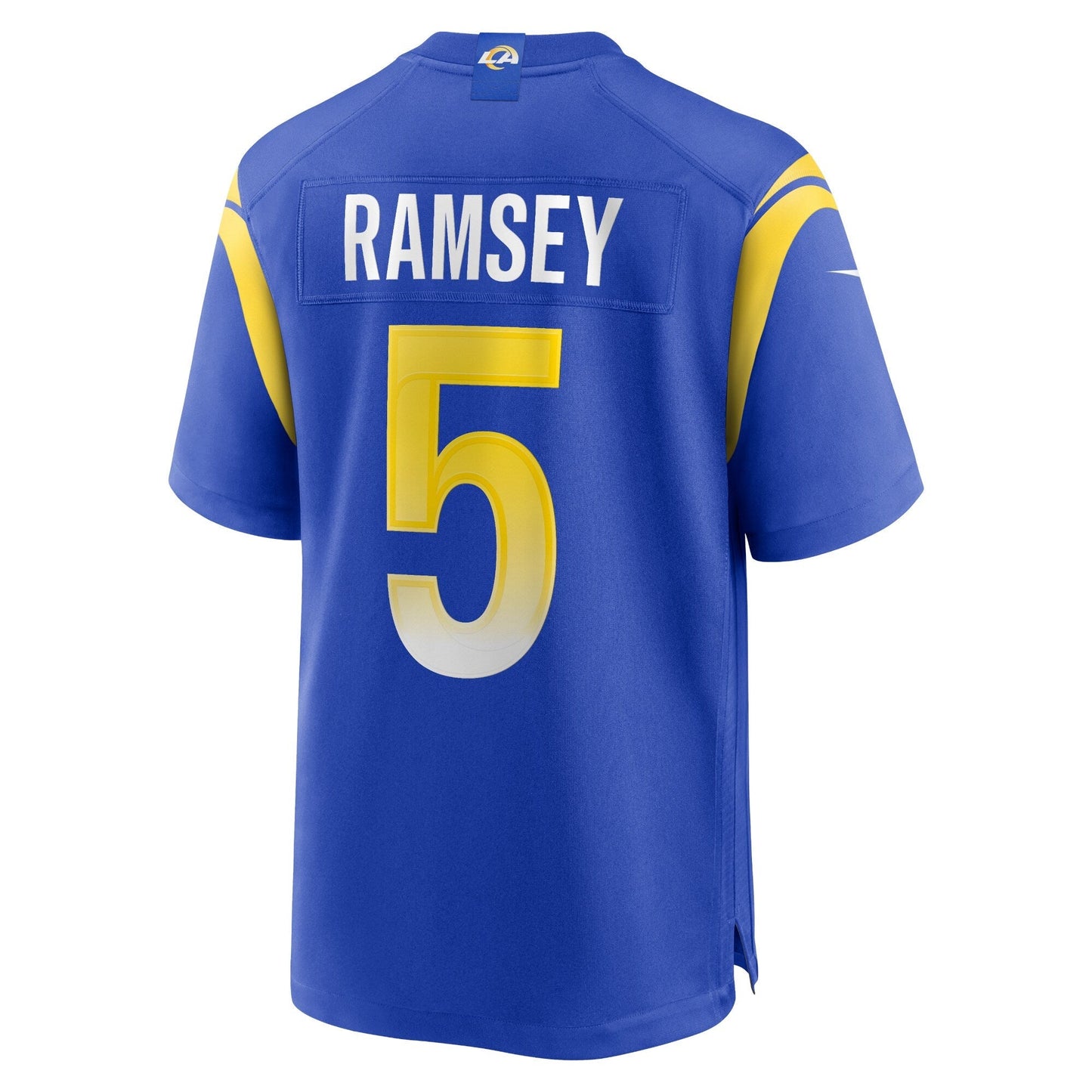 Jalen Ramsey Los Angeles Rams Game Jersey - Royal football jersey product view 3