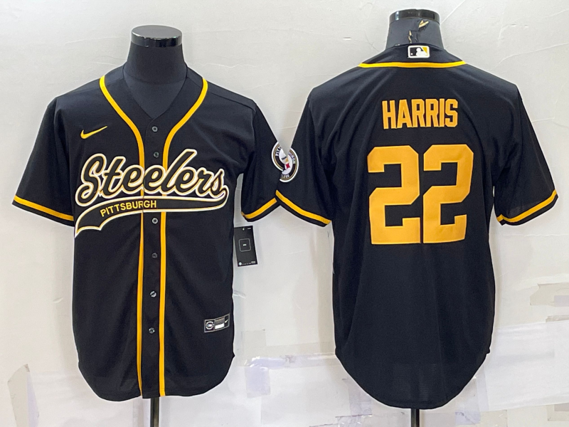 Men's Pittsburgh Steelers Najee Harris Black Vapor F.U.S.E. Limited Jersey football jersey product view 1