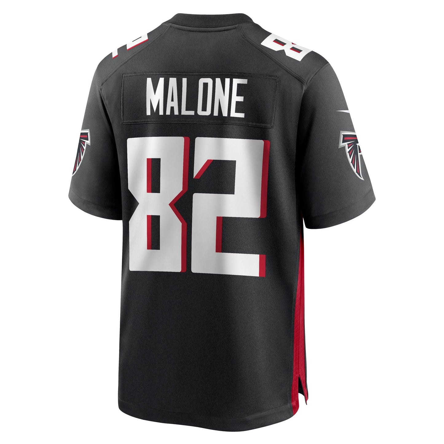 Xavier Malone Atlanta Falcons Game Jersey - Black football jersey product view 3