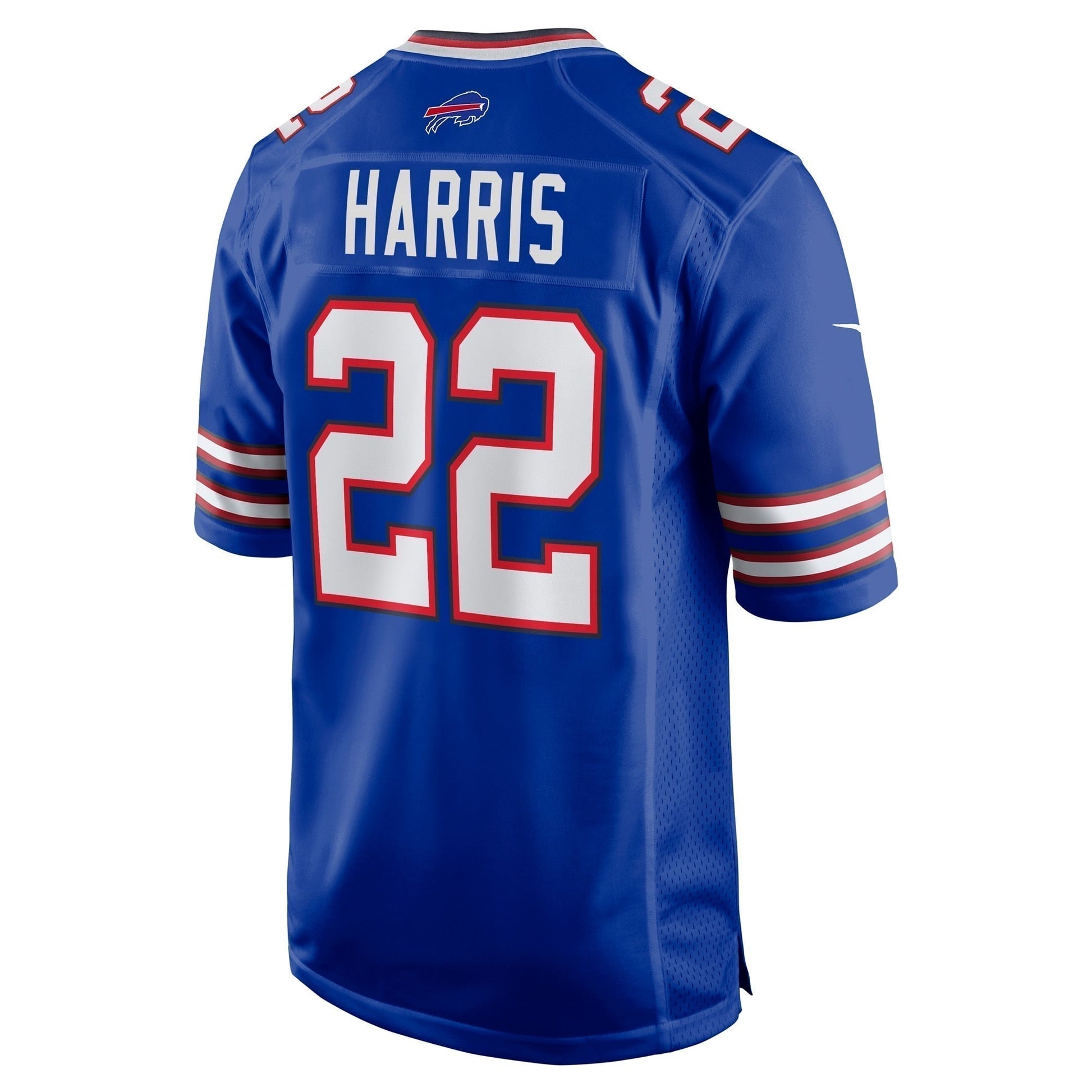 Damien Harris Buffalo Bills Game Jersey - Royal football jersey product view 3