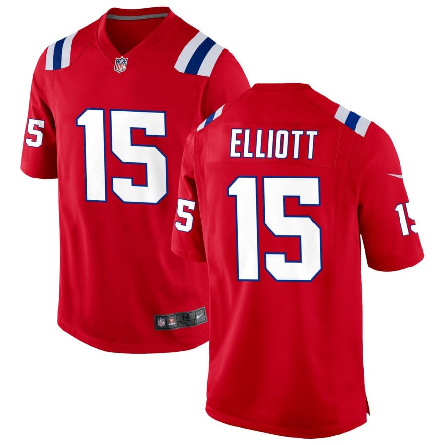 Ezekiel Elliott New England Patriots Jersey football jersey product view 1