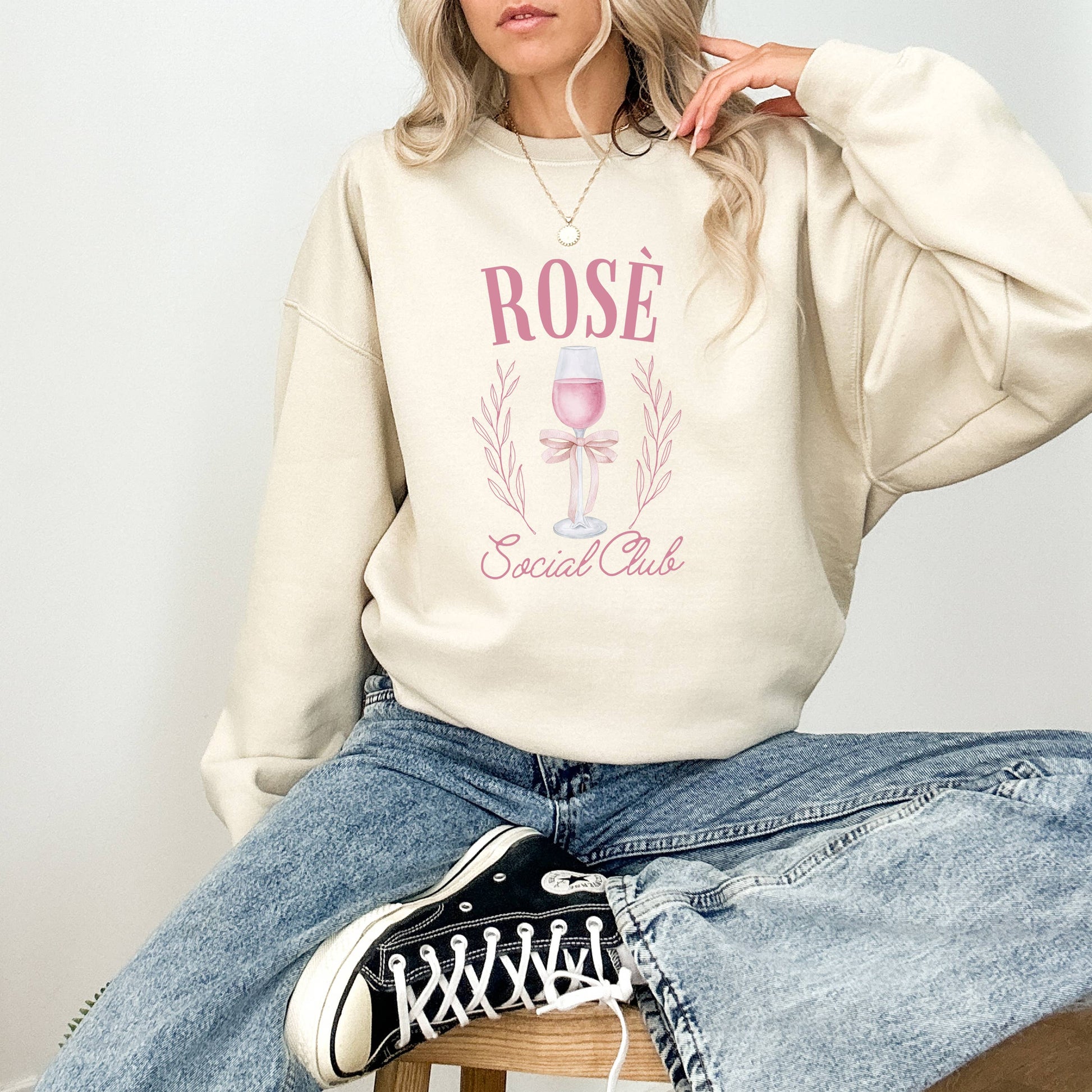Rose Social Club, Wine, Girly, Social Club, Cocktail Club Unisex T-shirt, Sweatshirt, Hoodie, Long Sleeve Tee - T-Shirt, Sweatshirt, Hoodie