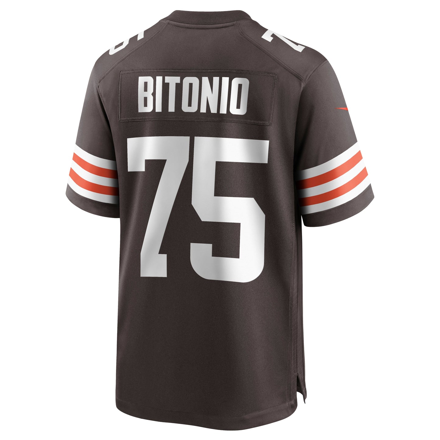 Joel Bitonio Cleveland Browns Game Jersey - Brown football jersey product view 3