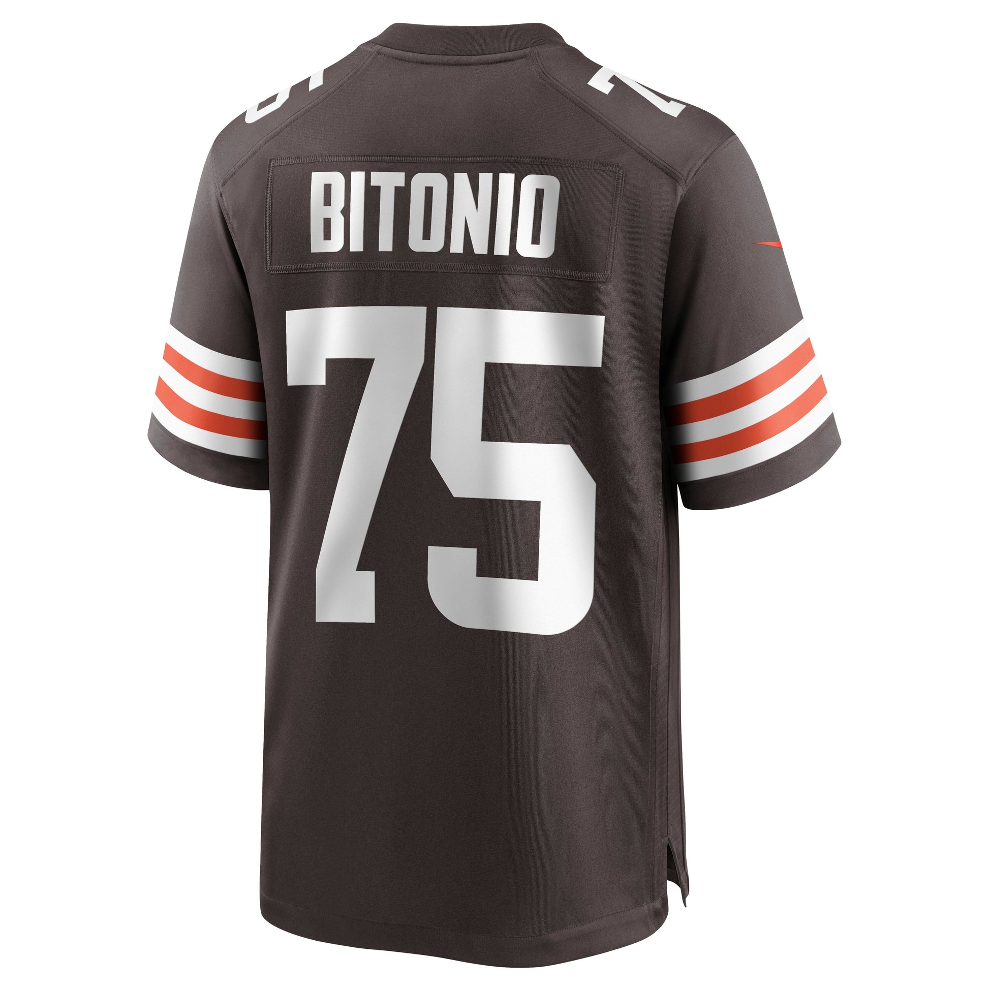 Joel Bitonio Cleveland Browns Game Jersey - Brown football jersey product view 3