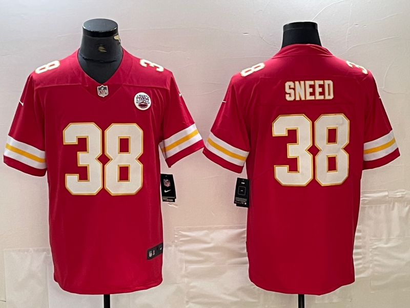 Men's Kansas City Chiefs L'Jarius Sneed #38 Red Game Jersey1 football jersey product view 1