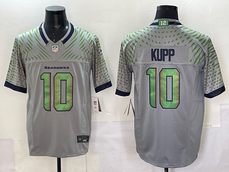 Men's Seattle Seahawks Cooper Kupp Wolf Gray 2025 Rivalries Collection Limited Jersey football jersey product view 1